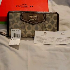 Coach wallet with tags and original box